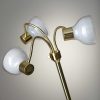 69" Gold Three Light Tree Floor Lamp With Clear Bowl Shade - Image 3