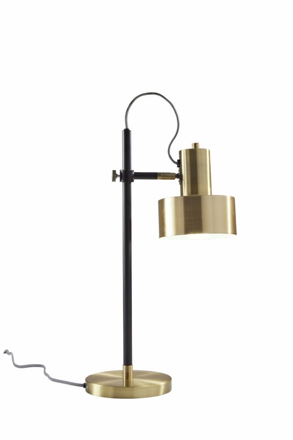 23" Gold Metal Desk Table Lamp - Image 3