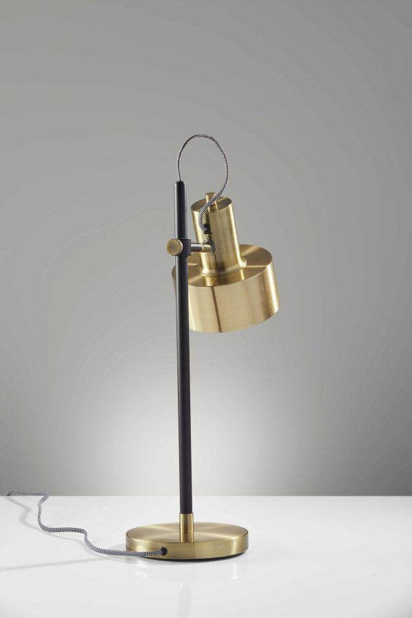 23" Gold Metal Desk Table Lamp - Image 5