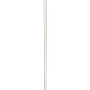 Minimalist Ambient Glow LED Floor Lamp with Dimmer in Brushed Steel and White Marble