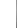Elemental Brushed Steel Metal Torchiere with White Cone Shade - Image 3