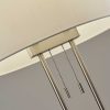 Dual Pole Floor Lamp in Brushed Steel Metal - Image 3