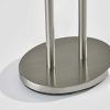 Dual Pole Floor Lamp in Brushed Steel Metal - Image 4