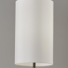 Black Nickel Finish Metal Tall White Shade Table Lamp - Image 4