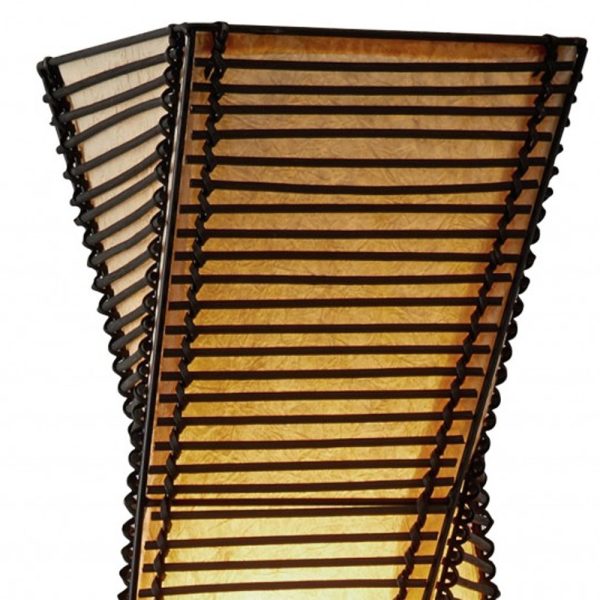 68" Black Novelty Floor Lamp With White Novelty Shade - Image 4