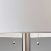 Classic Brushed Steel Metal Table Lamp - Image 2
