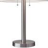 Classic Brushed Steel Metal Table Lamp - Image 5