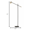 63" Black Task Floor Lamp - Image 5