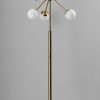 64" Brass Six Light Novelty Floor Lamp - Image 2