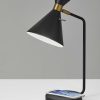 Asymmetrical Diabolo Black Metal Desk Lamp - Image 3