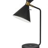 Asymmetrical Diabolo Black Metal Desk Lamp - Image 4