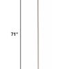16" X 16" X 71" Brushed steel Metal 300W Torchiere - Image 2