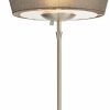 16" X 16" X 71" Brushed steel Metal 300W Torchiere - Image 5