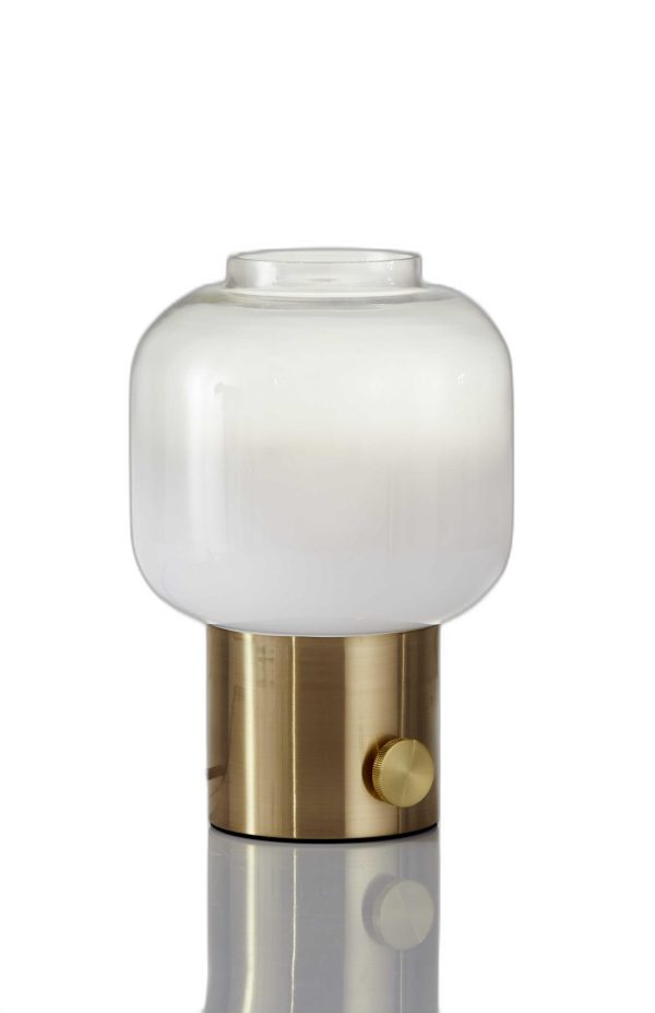 Mod Pod Brass Glass Table Lamp - Image 4