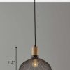 Caged Black Metal Large Ceiling Pendant - Image 2