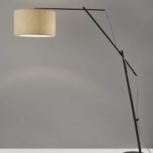 Tri Flex Floor Lamp in Black Metal
