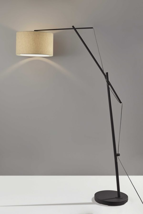 Tri Flex Floor Lamp in Black Metal - Image 2