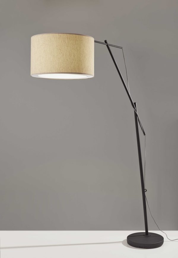 Tri Flex Floor Lamp in Black Metal - Image 3
