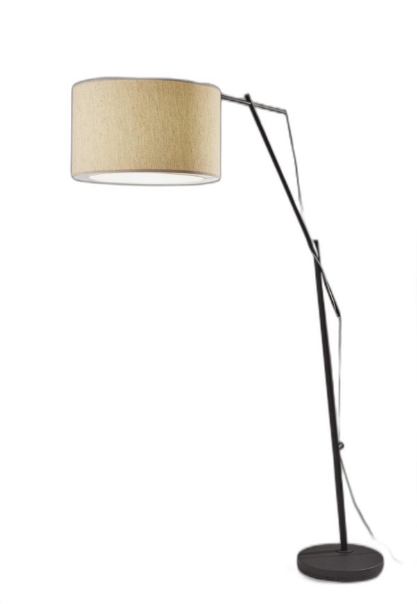 Tri Flex Floor Lamp in Black Metal - Image 4