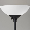 Tailored Black Metal Torchiere with Bright Illumination - Image 3