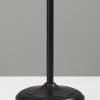 Tailored Black Metal Torchiere with Bright Illumination - Image 4