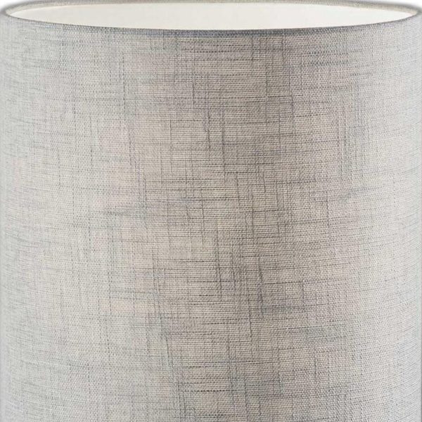 Black Wood Circular Block Table Lamp - Image 4