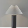 Canopy Black Wood Block Table Lamp