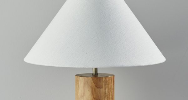 Canopy Natural Wood Block Table Lamp - Image 2