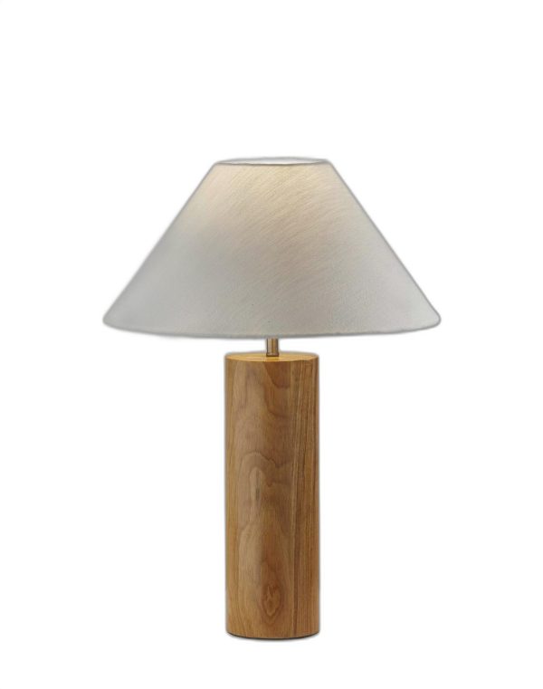 Canopy Natural Wood Block Table Lamp - Image 4
