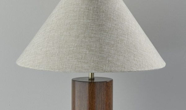 Canopy Walnut Wood Block Table Lamp - Image 2