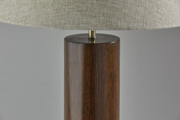 Canopy Walnut Wood Block Table Lamp - Image 4