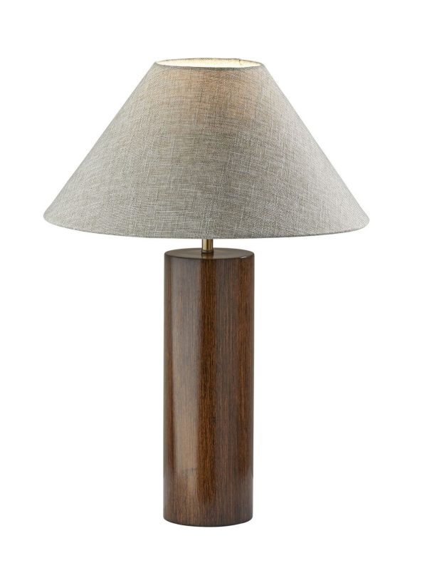 Canopy Walnut Wood Block Table Lamp - Image 5