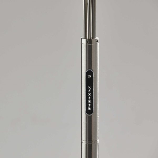 Five Finger Brushed Steel Multi Mode LED Floor Lamp - Image 2