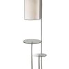 66" Tray Table Floor Lamp With White Drum Shade - Image 3