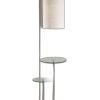 66" Tray Table Floor Lamp With White Drum Shade - Image 4