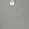 59" White Task Floor Lamp With White Cone Shade - Image 2