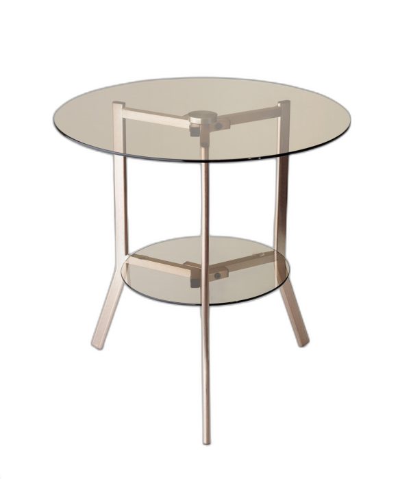 20" X 21" Copper Copper Powder Coated Metal Tripod End Table - Image 2