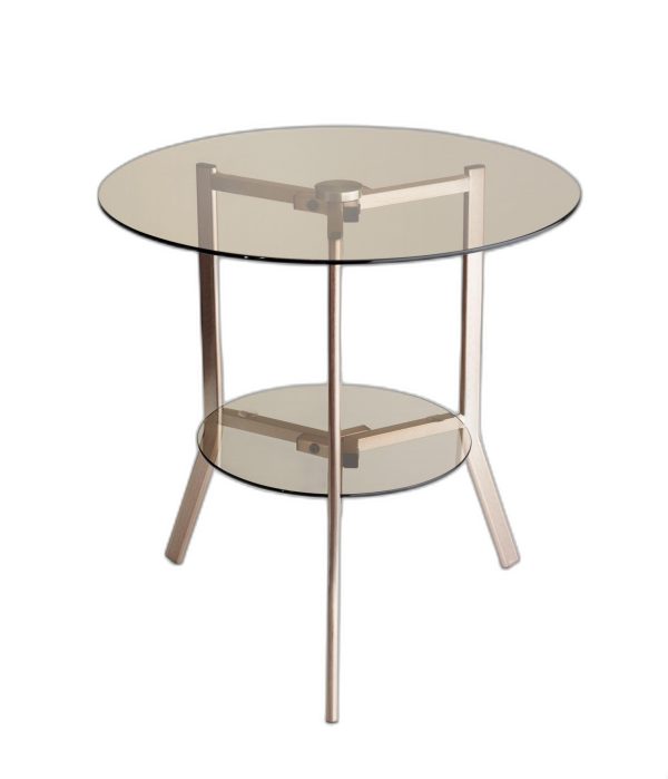 20" X 21" Copper Copper Powder Coated Metal Tripod End Table - Image 3