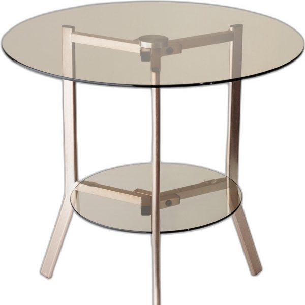 20" X 21" Copper Copper Powder Coated Metal Tripod End Table - Image 4