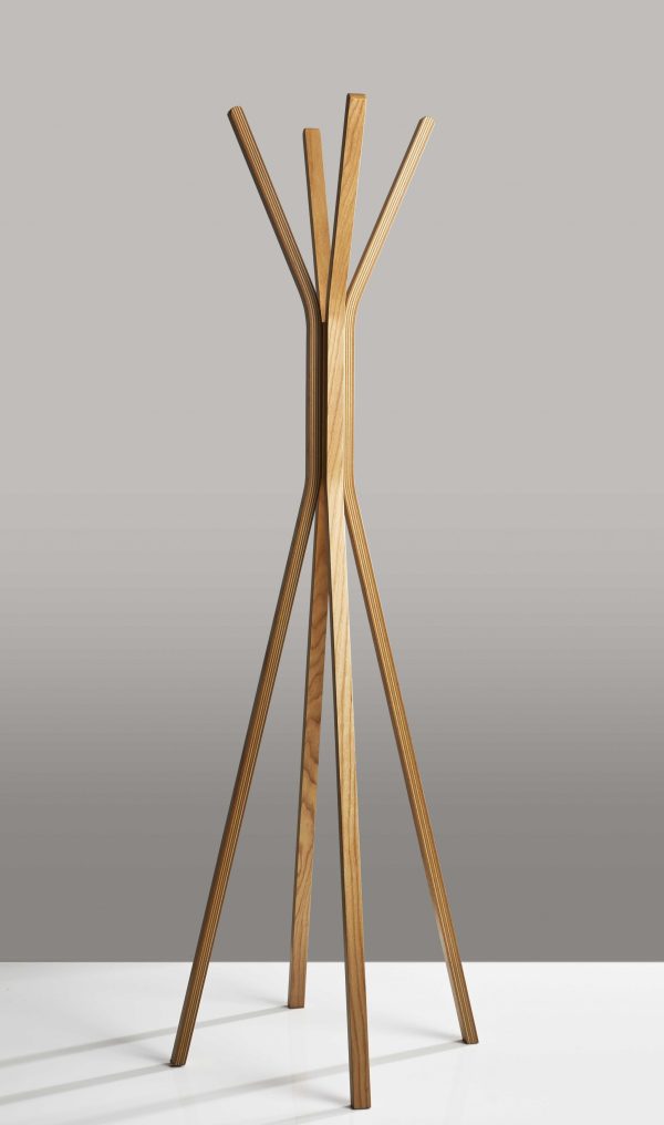 16.5" X 16.5" X 68.25" Natural  Coat Rack - Image 2