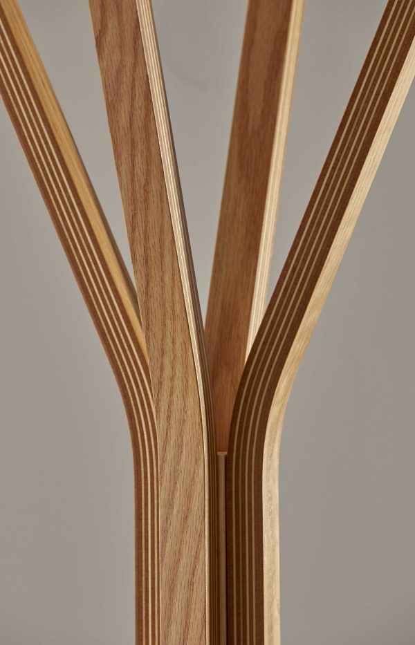 16.5" X 16.5" X 68.25" Natural  Coat Rack - Image 4