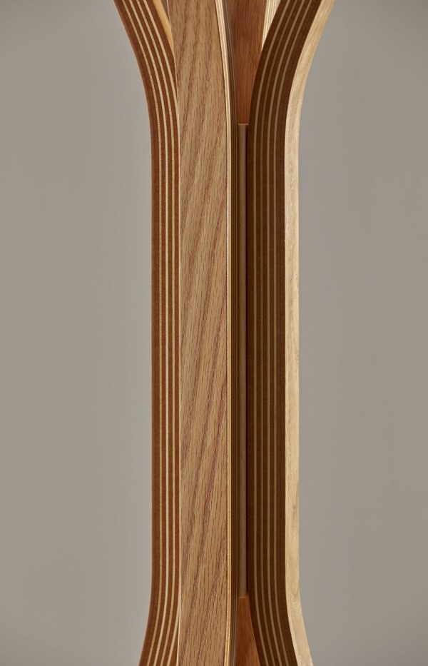 16.5" X 16.5" X 68.25" Natural  Coat Rack - Image 5