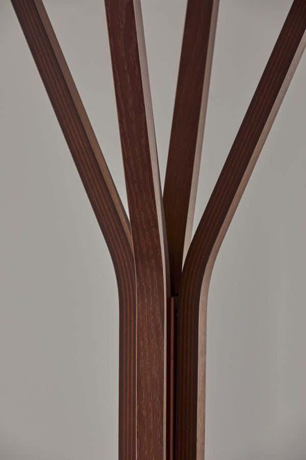 16.5" X 16.5" X 68.25" Walnut  Coat Rack - Image 5