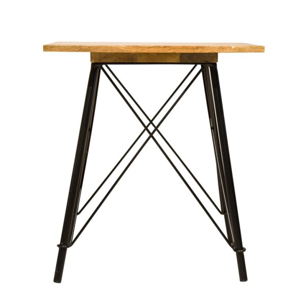 Natural Rustic Geo End Side Table - Image 3