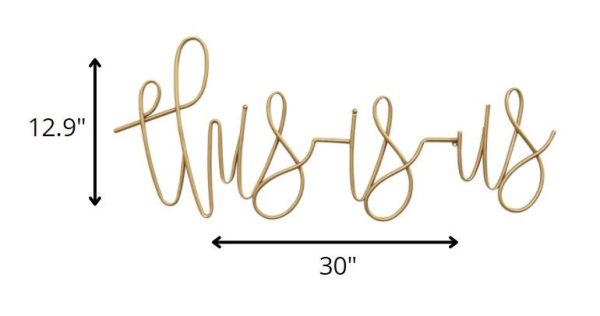 This Is Us Metal Script Wall Decor - Image 4