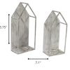 Set of 2 Farmhouse Style Distressed Metal Candleholders - Image 5