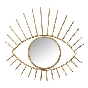 Gold Metal Eye Wall Mirror