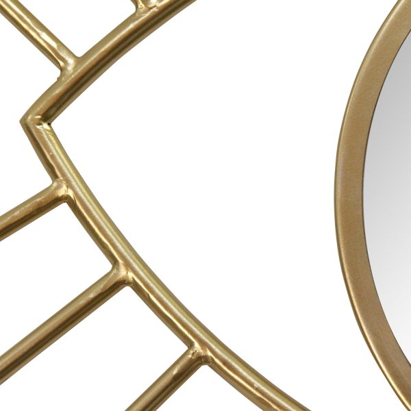 Gold Metal Eye Wall Mirror - Image 3