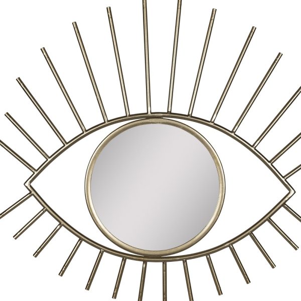 Gold Metal Eye Wall Mirror - Image 4