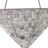 Set of 2 Distressed White & Metal Wall Planters - Image 2